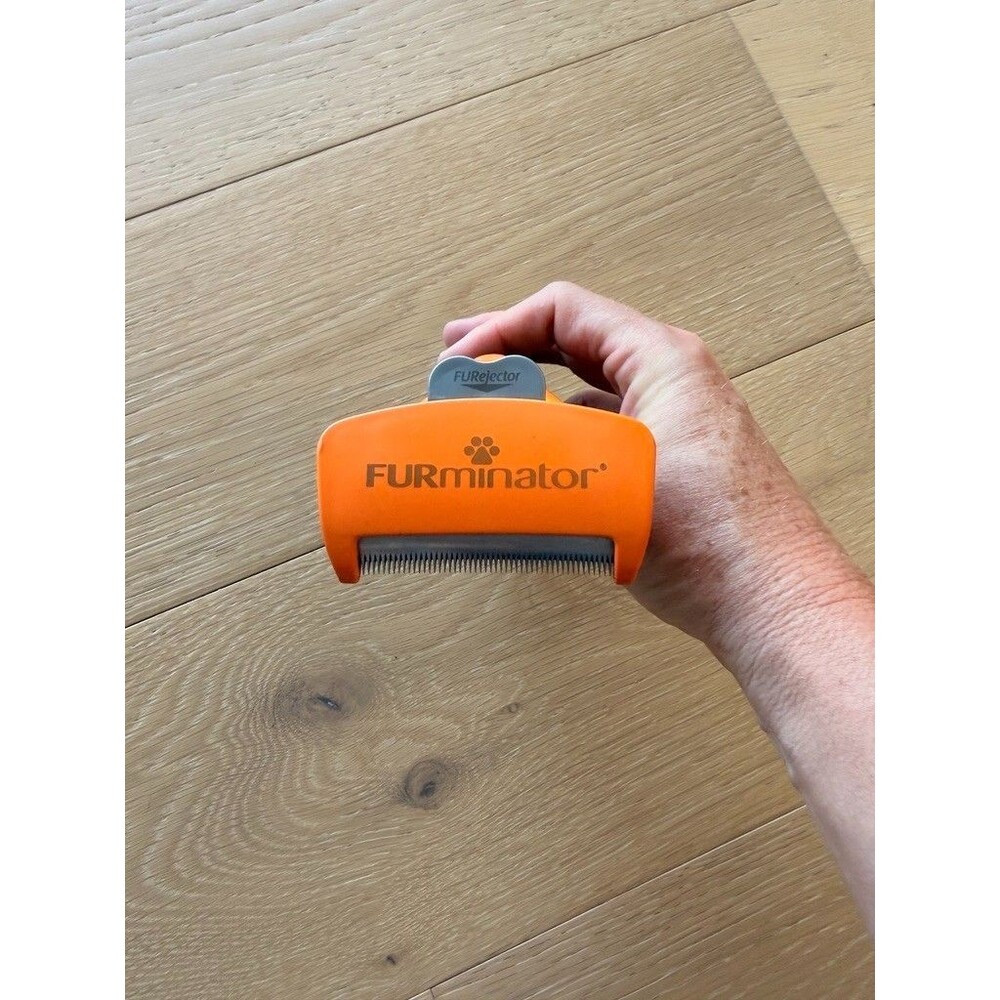 FURminator Dog DeShedding Tool, Grooming Tool For Dogs, Long Hair